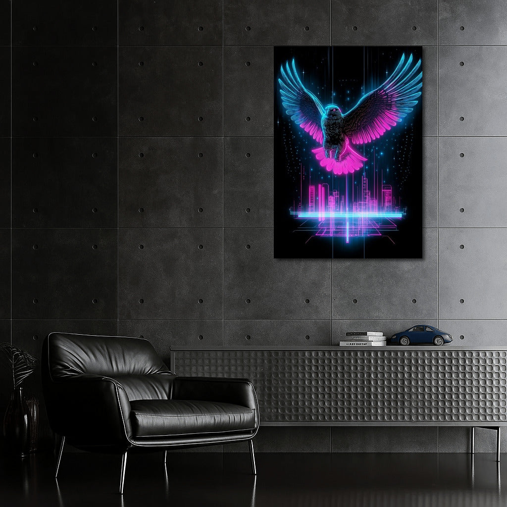 Cyber Falcon in Flight