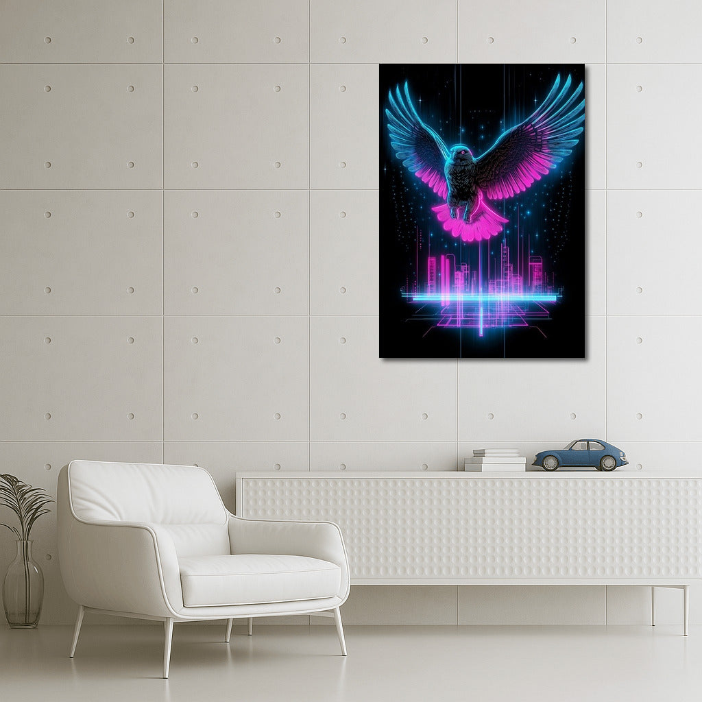 Cyber Falcon in Flight