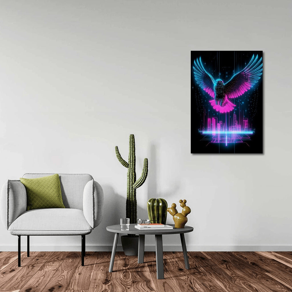 Cyber Falcon in Flight