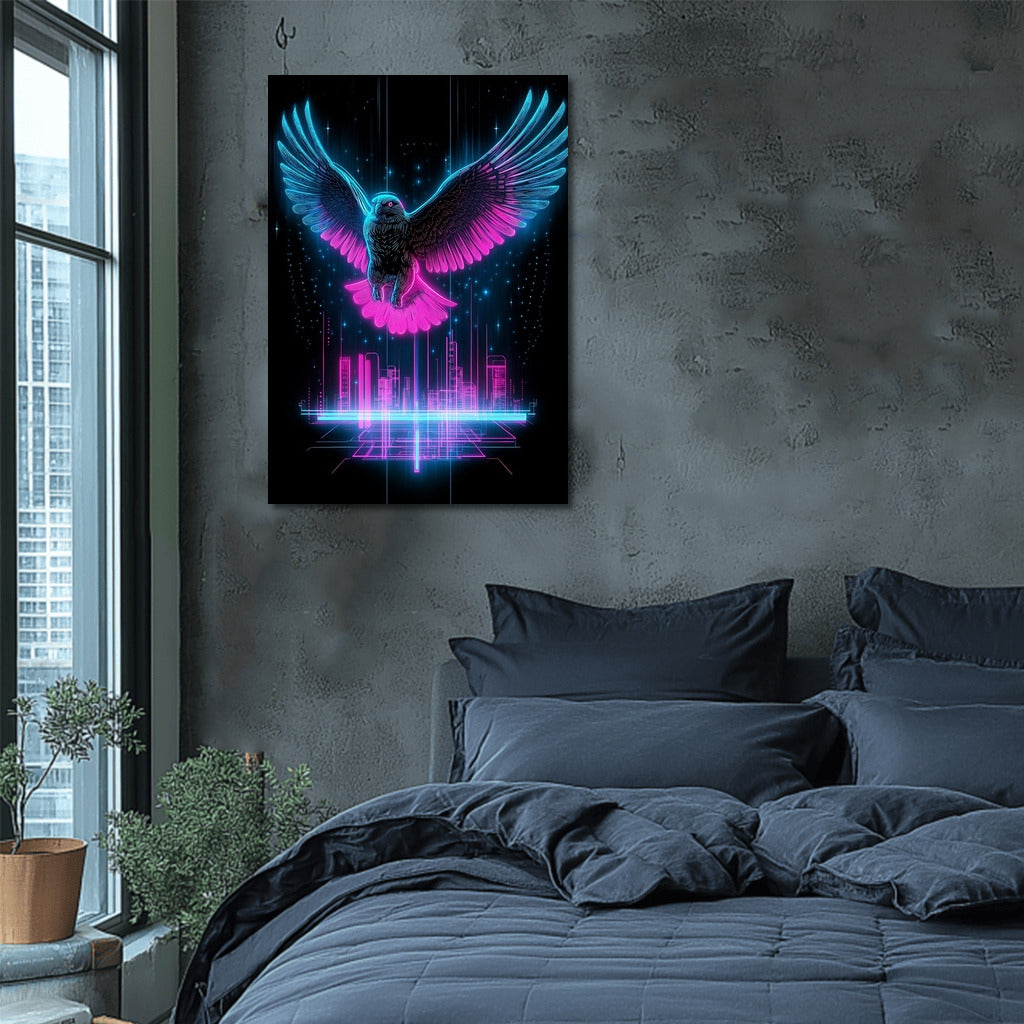 Cyber Falcon in Flight
