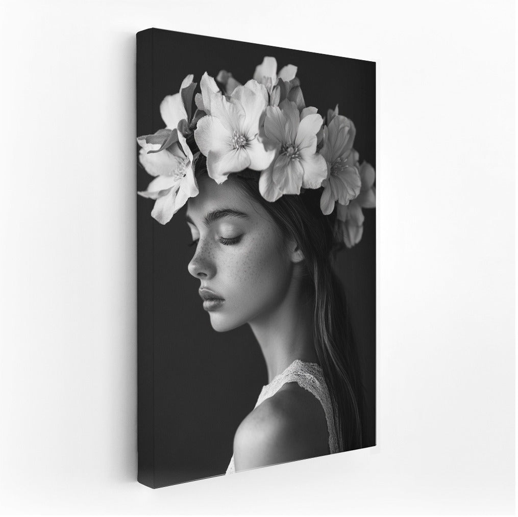 Whispers of Nature: Black and White Symphony