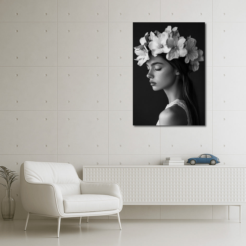 Whispers of Nature: Black and White Symphony