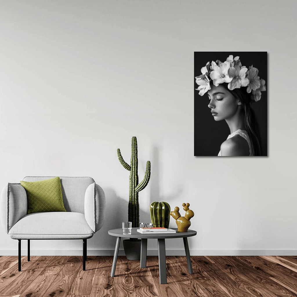 Whispers of Nature: Black and White Symphony