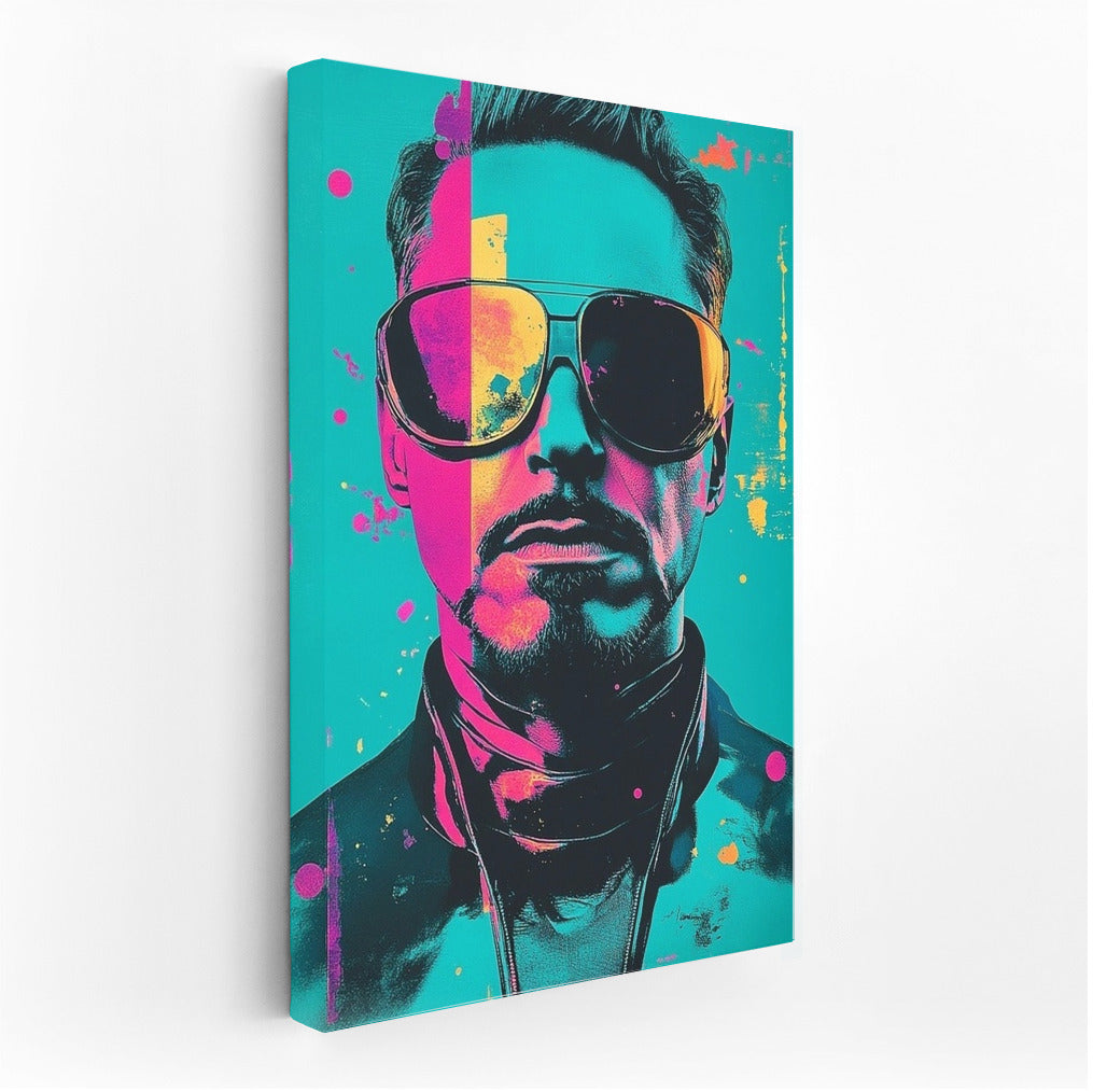 Mystery in Color: Pop Art Face