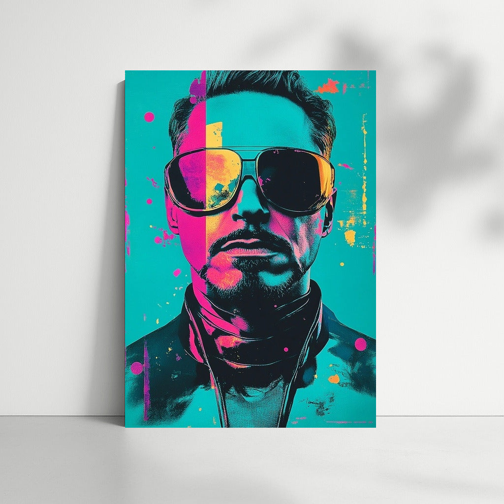 Mystery in Color: Pop Art Face