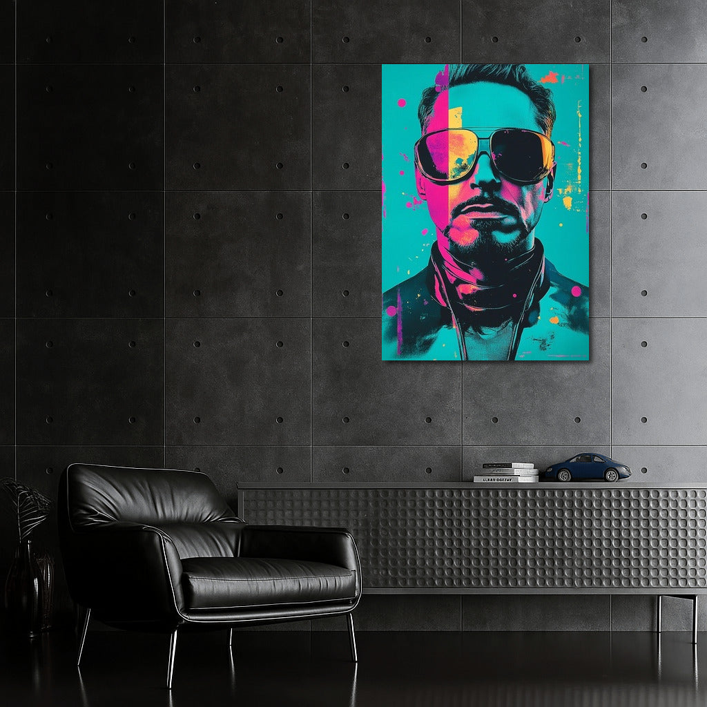 Mystery in Color: Pop Art Face