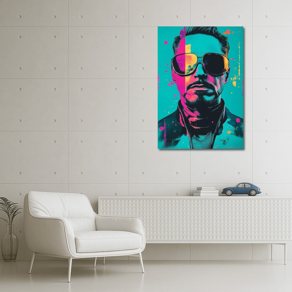 Mystery in Color: Pop Art Face