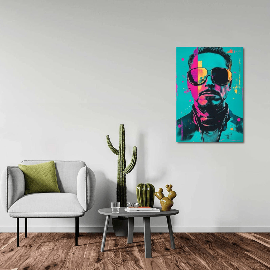Mystery in Color: Pop Art Face