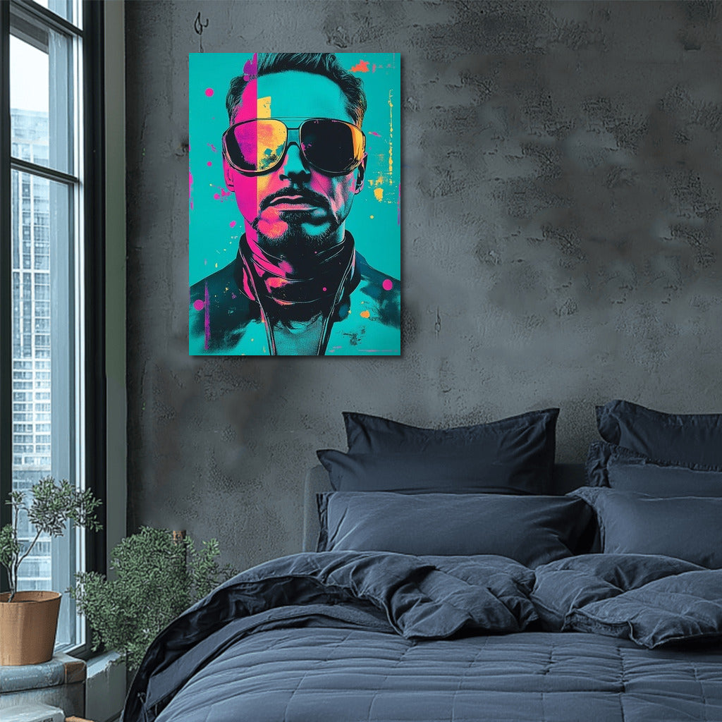 Mystery in Color: Pop Art Face