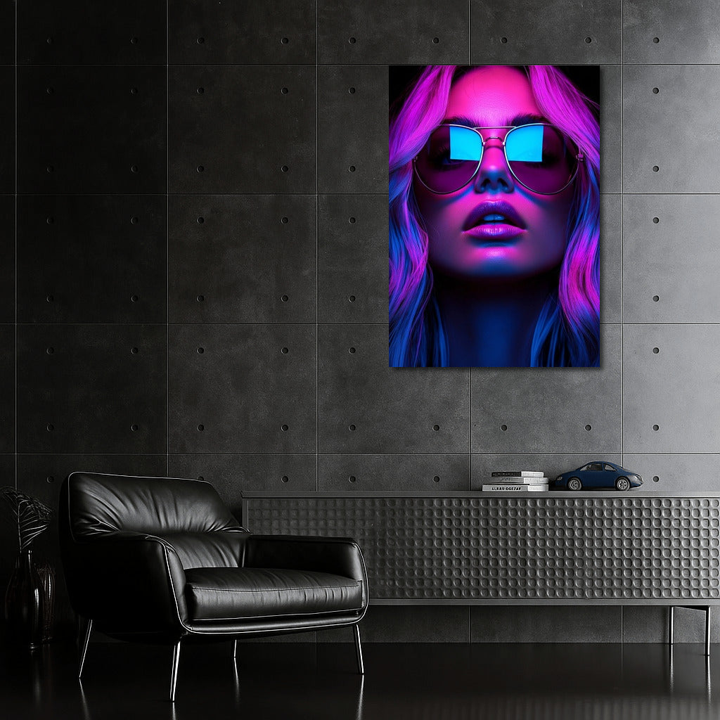 Neon Gaze: Mystery Through Glass