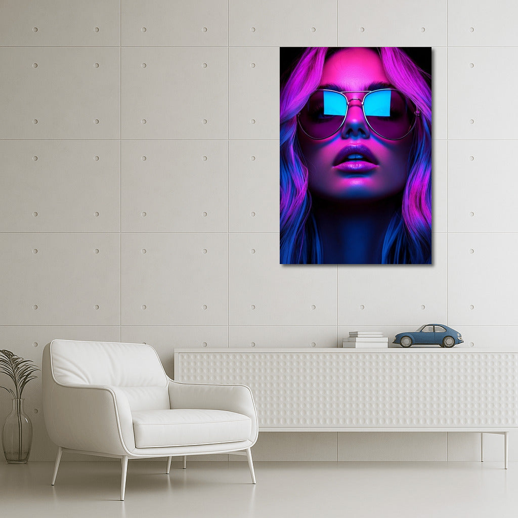 Neon Gaze: Mystery Through Glass