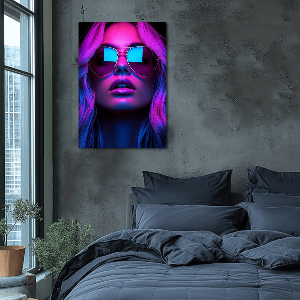 Neon Gaze: Mystery Through Glass