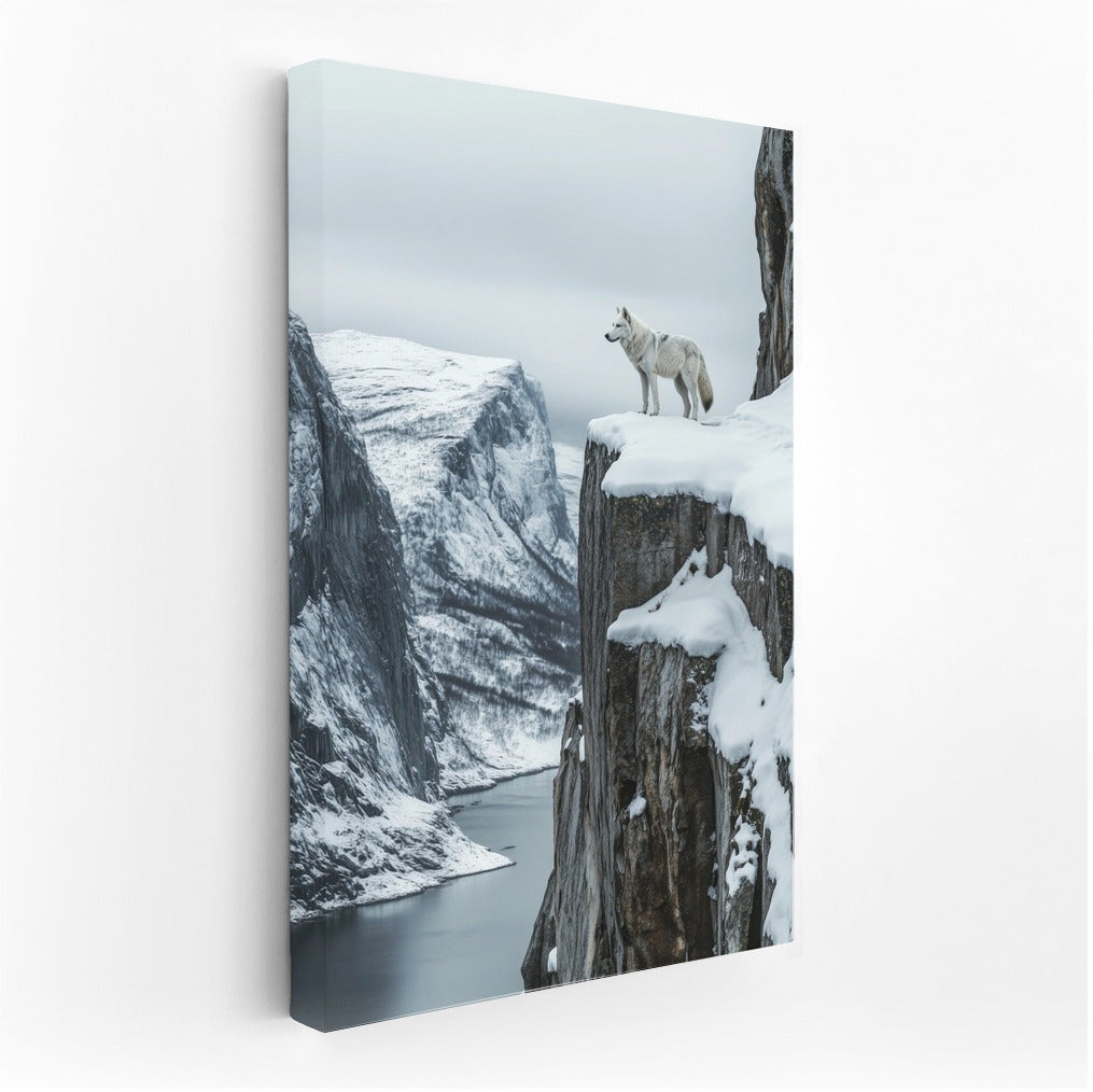 Wolf in Winter's Embrace