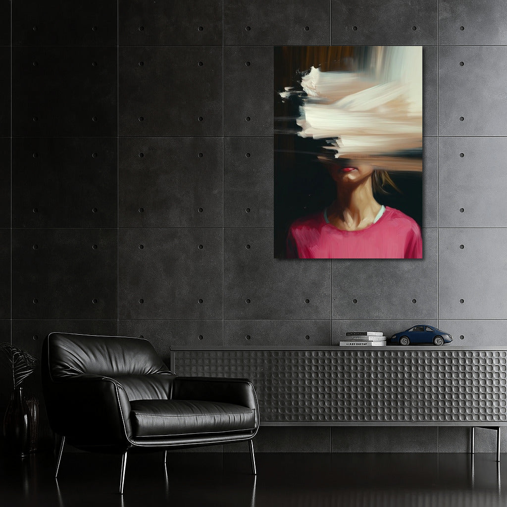 Face in the Veil of Flowers