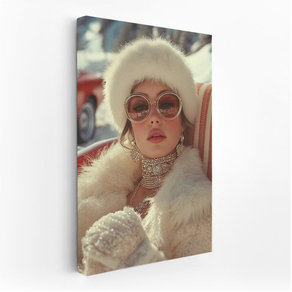 Retro charm in winter fur
