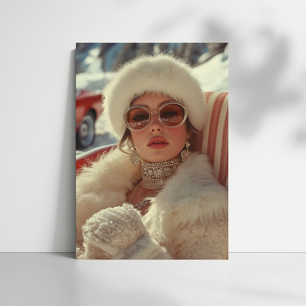 Retro charm in winter fur
