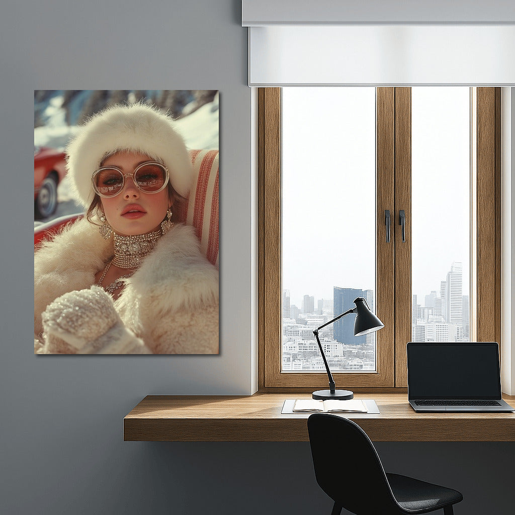 Retro charm in winter fur
