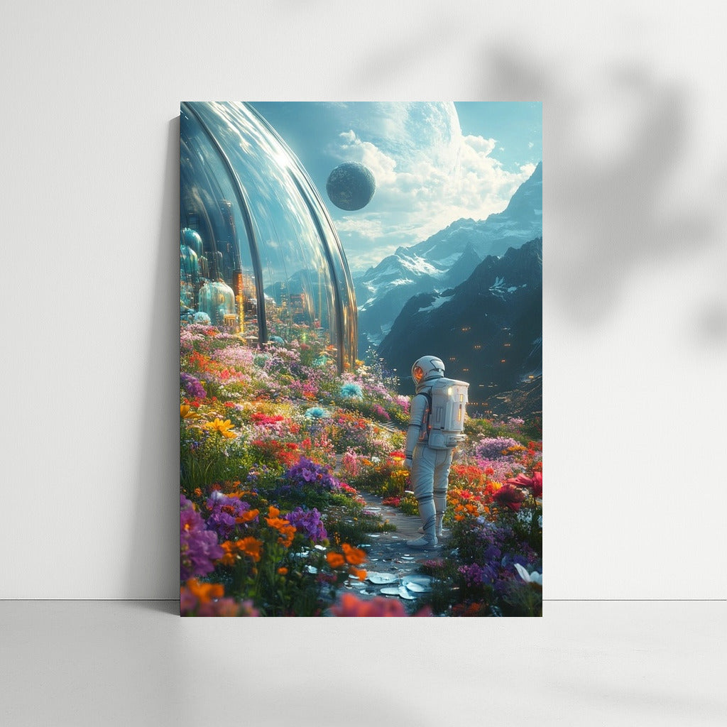 Traveler of the Universe in the Flower Oasis