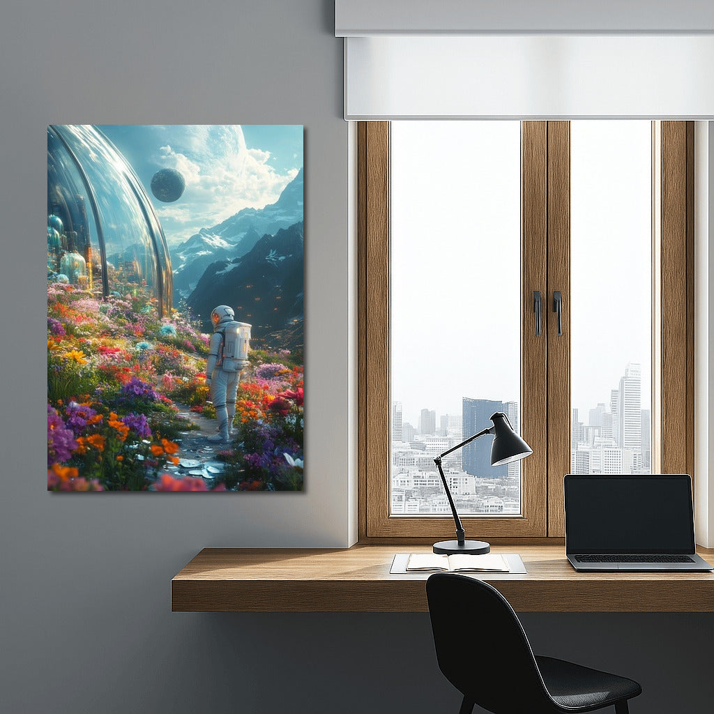 Traveler of the Universe in the Flower Oasis