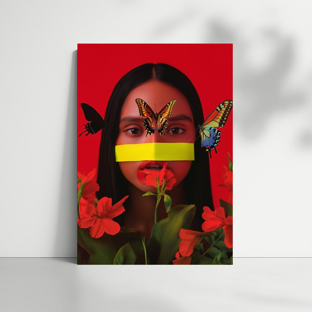 Butterfly Dance in Scarlet Dreams
