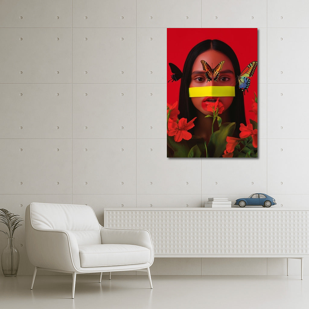 Butterfly Dance in Scarlet Dreams