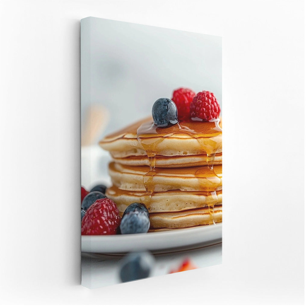 Berry Morning: Pancakes in Honey Glow