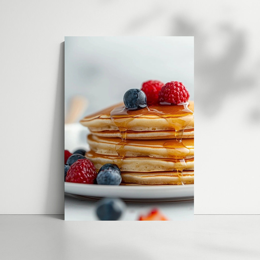 Berry Morning: Pancakes in Honey Glow
