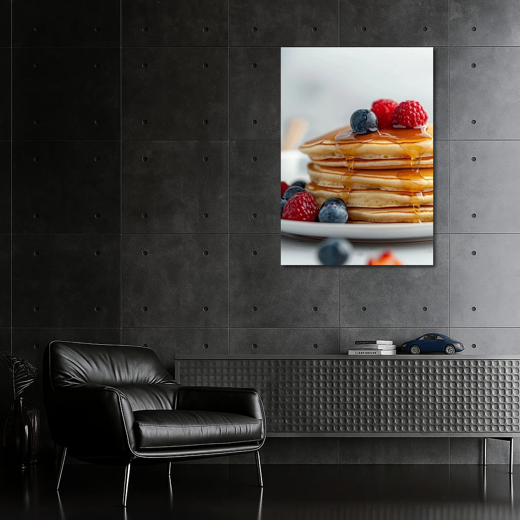 Berry Morning: Pancakes in Honey Glow