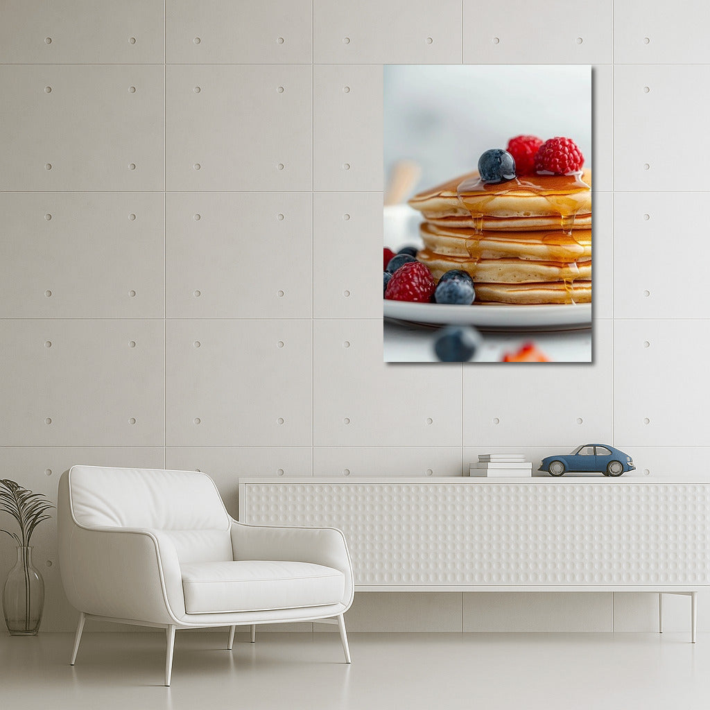 Berry Morning: Pancakes in Honey Glow