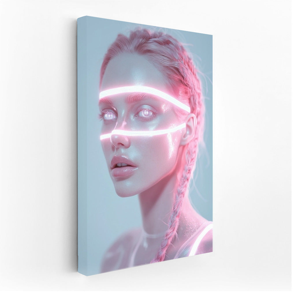 The Face in the Pink Glow: Digital Mystery
