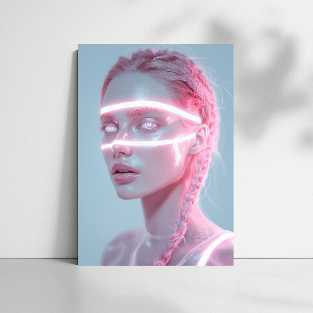 The Face in the Pink Glow: Digital Mystery