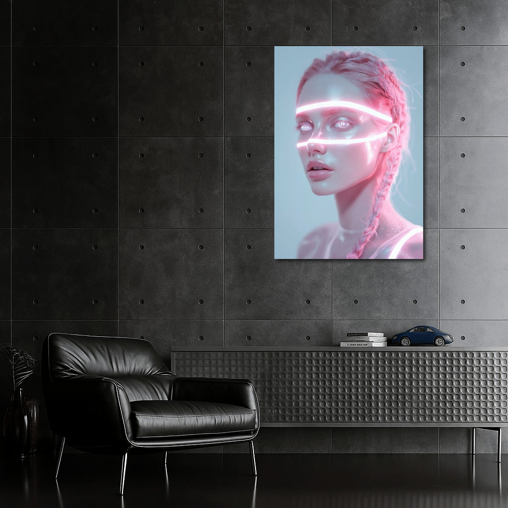 The Face in the Pink Glow: Digital Mystery
