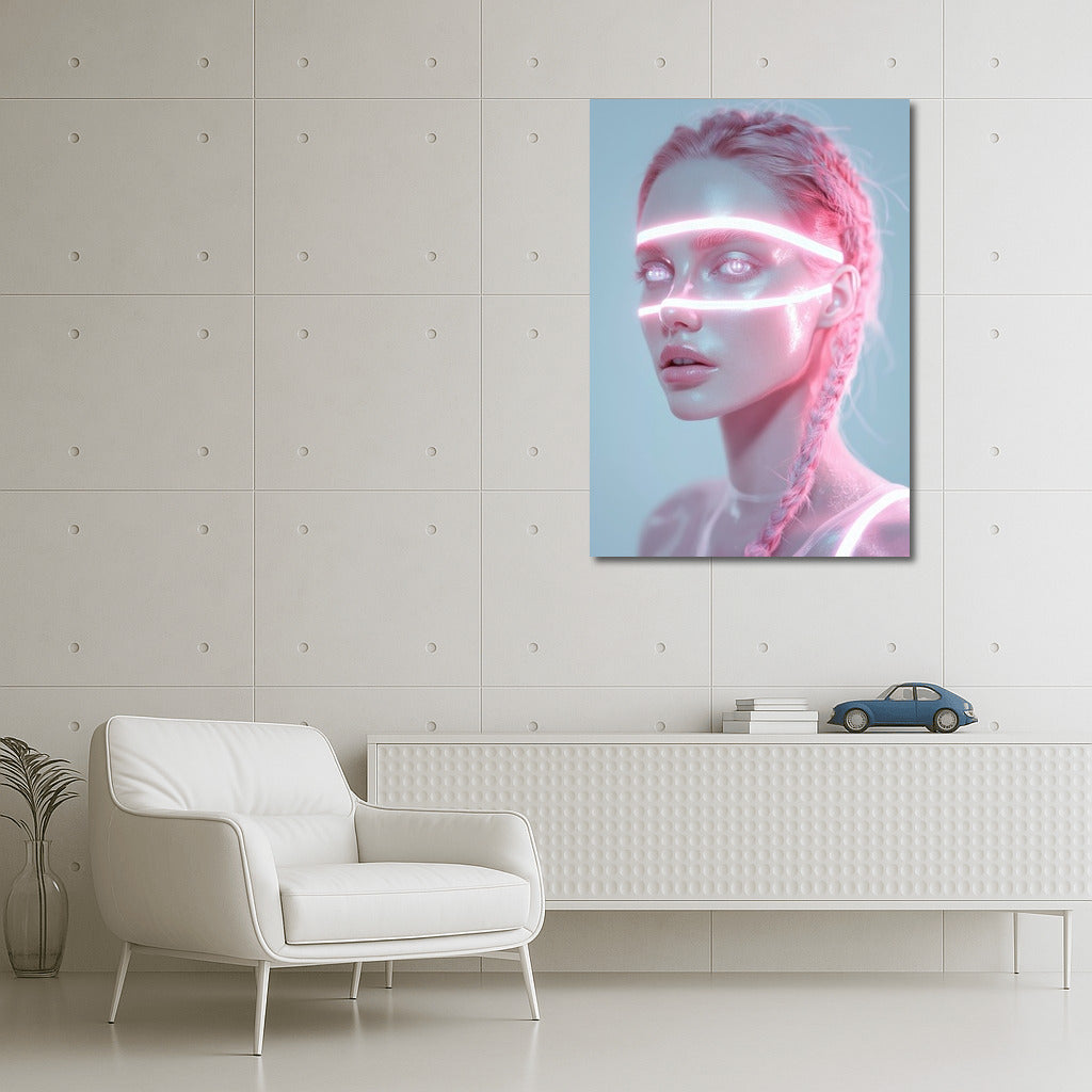 The Face in the Pink Glow: Digital Mystery