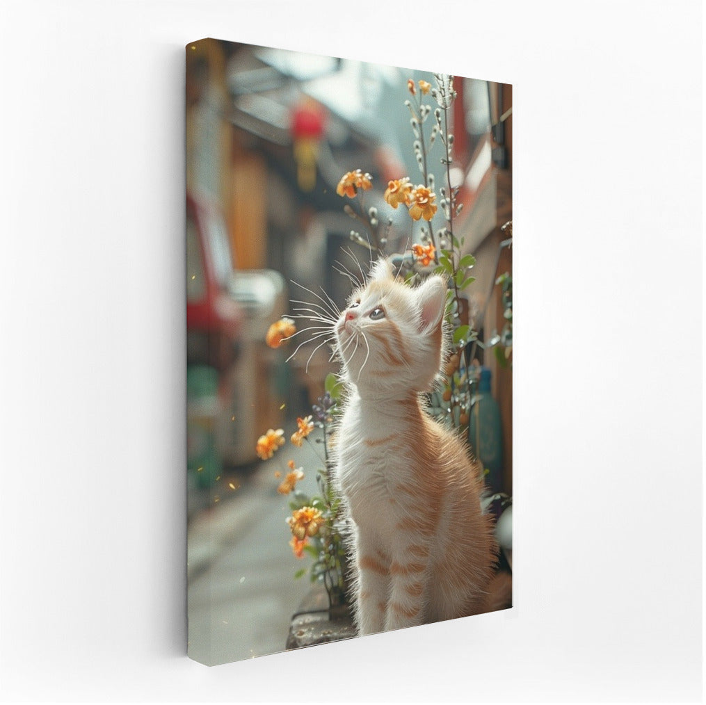 Flower Idyll: Kitten in Paradise