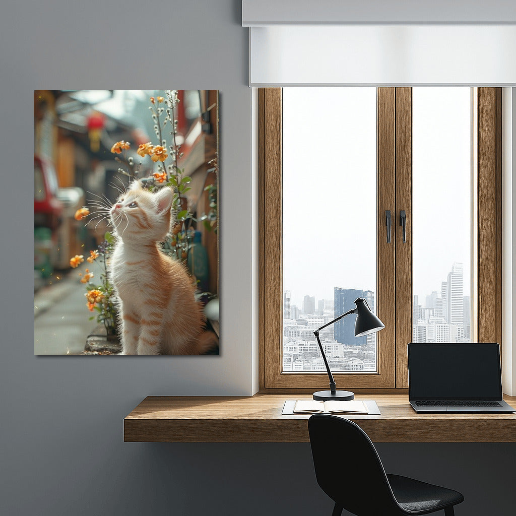 Flower Idyll: Kitten in Paradise