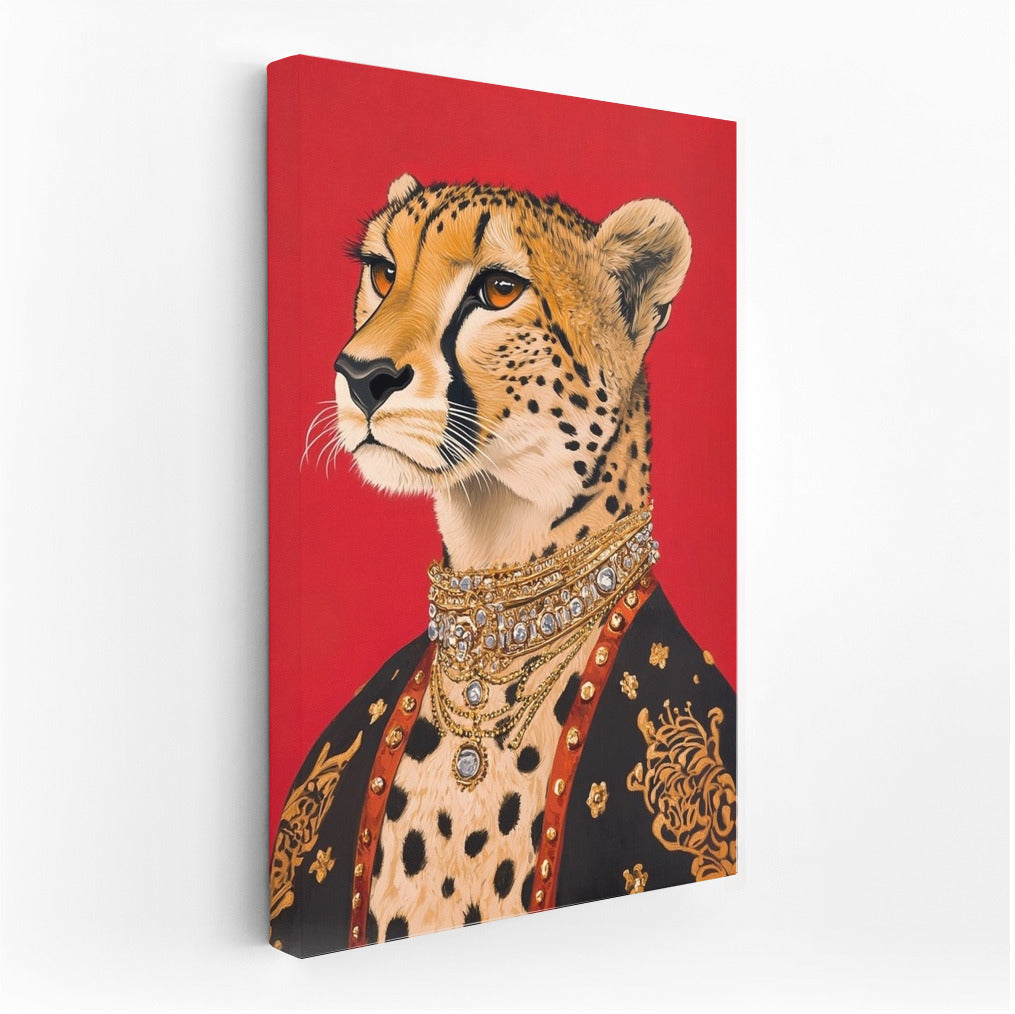 The Cheetah's Majesty: Glitter and Exotica
