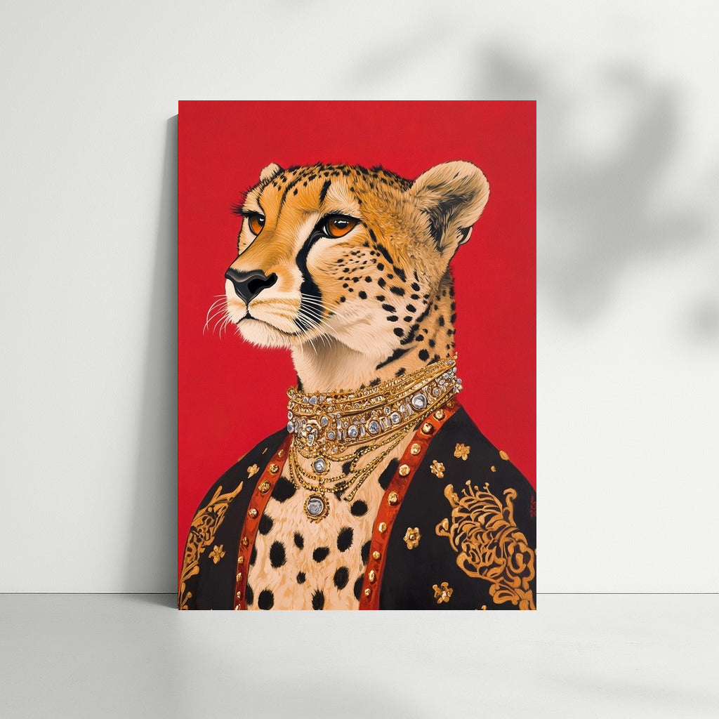 The Cheetah's Majesty: Glitter and Exotica