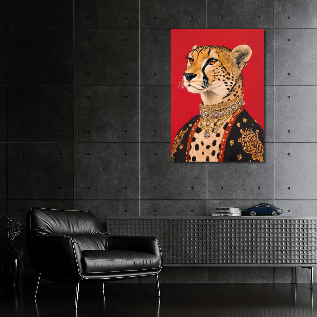 The Cheetah's Majesty: Glitter and Exotica