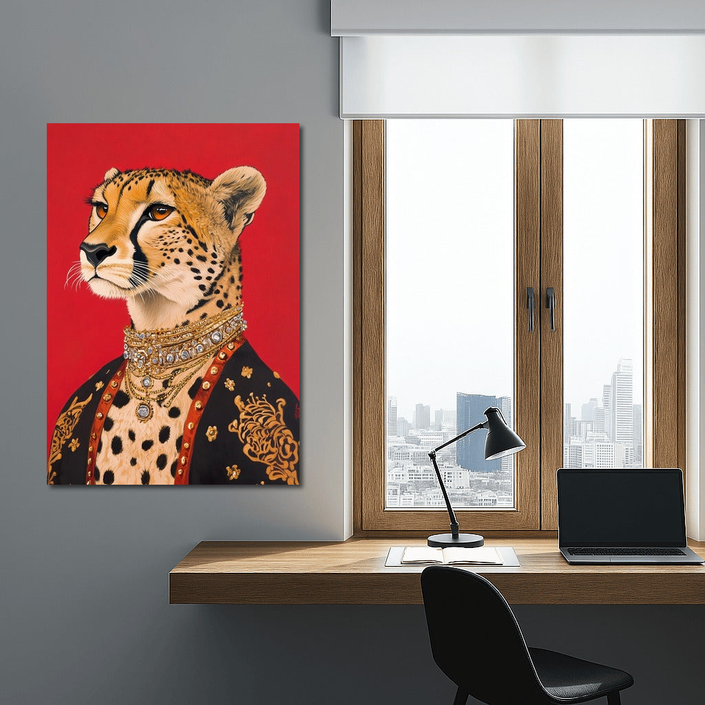 The Cheetah's Majesty: Glitter and Exotica