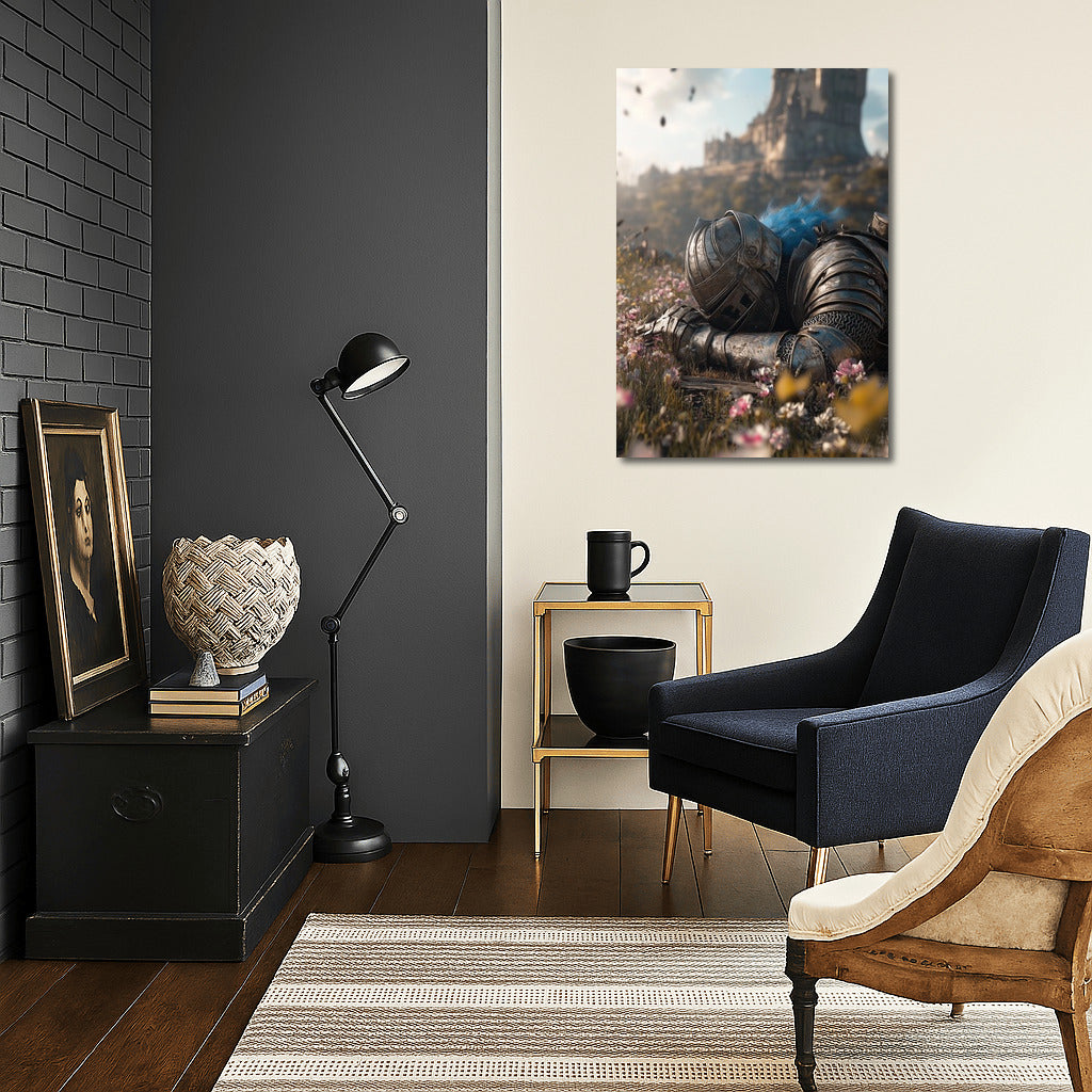 The Knight of Dreams on the Flower Throne