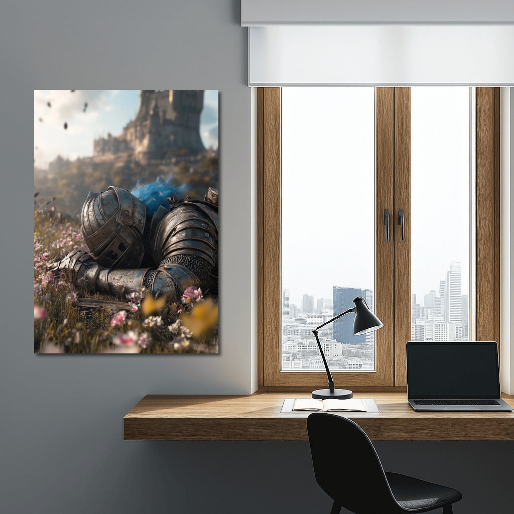 The Knight of Dreams on the Flower Throne