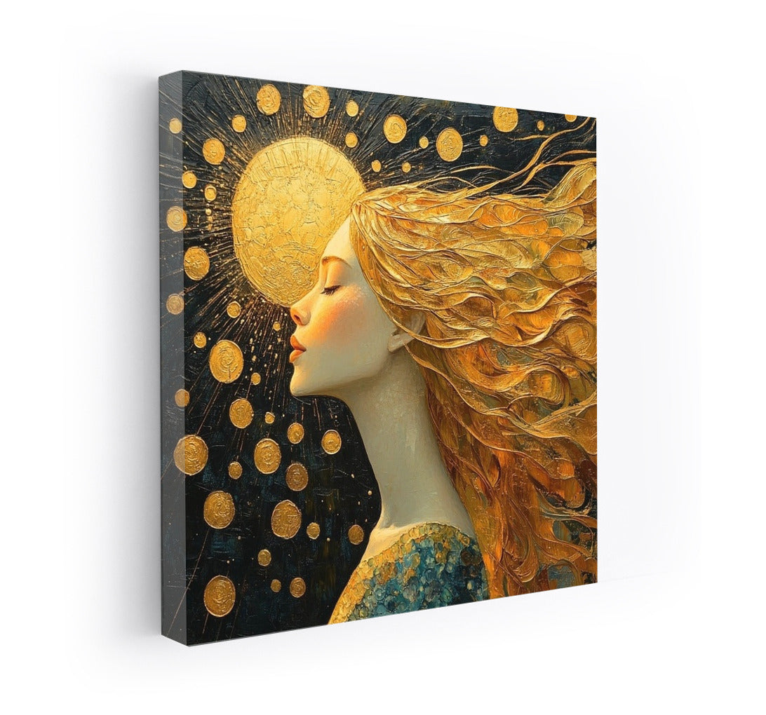 Ethereal Dance of Golden Rays