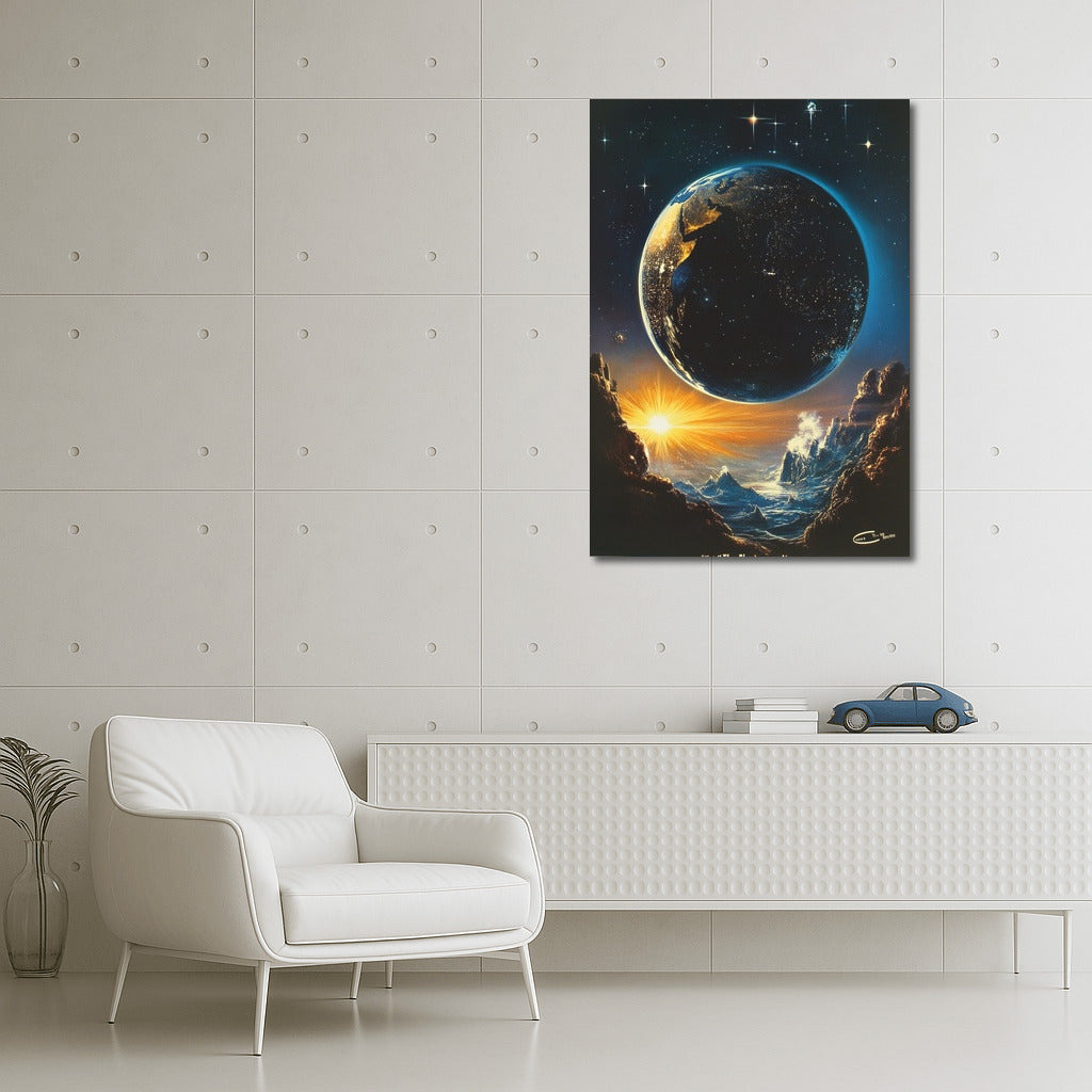 Earth Dawn: A Cosmic Symphony