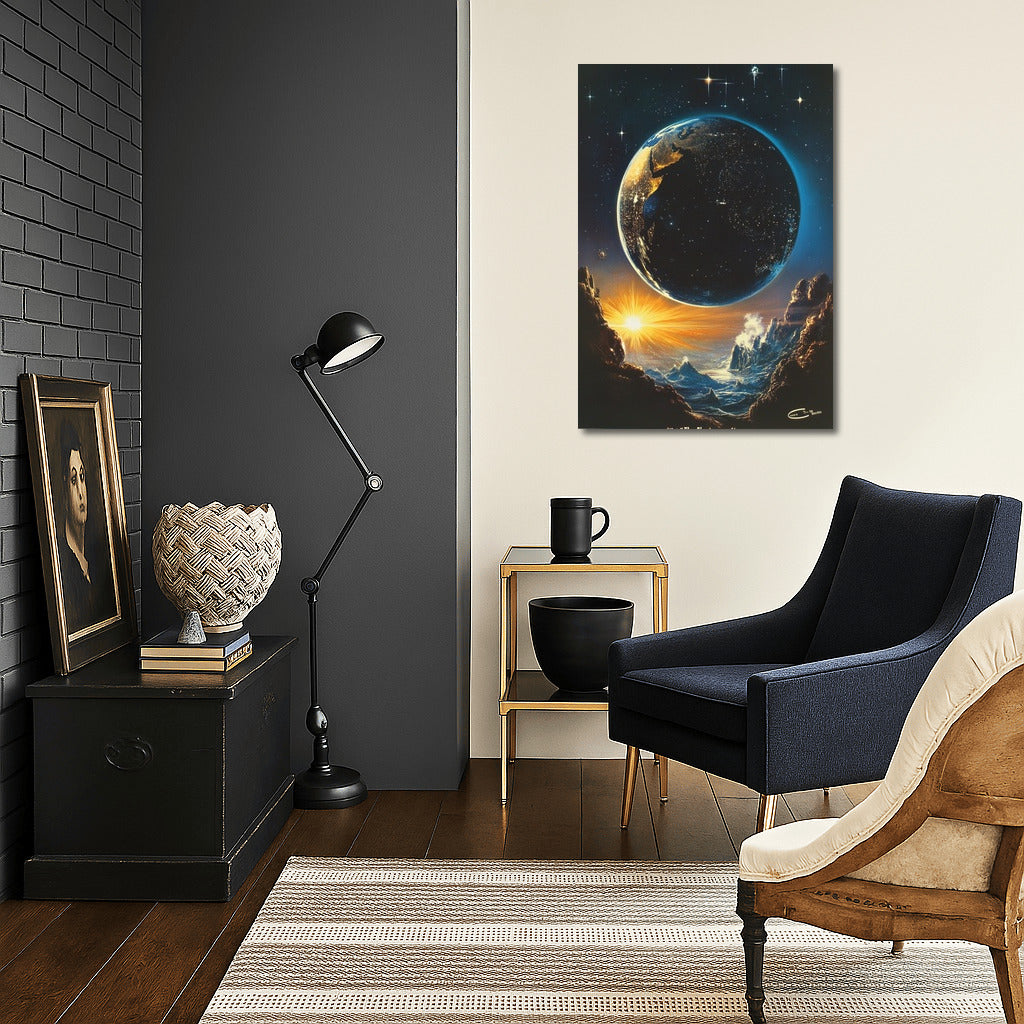 Earth Dawn: A Cosmic Symphony