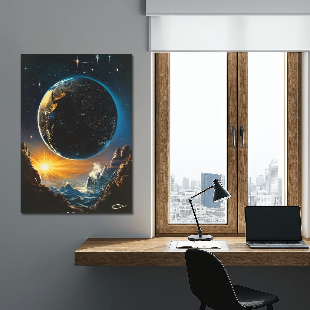 Earth Dawn: A Cosmic Symphony