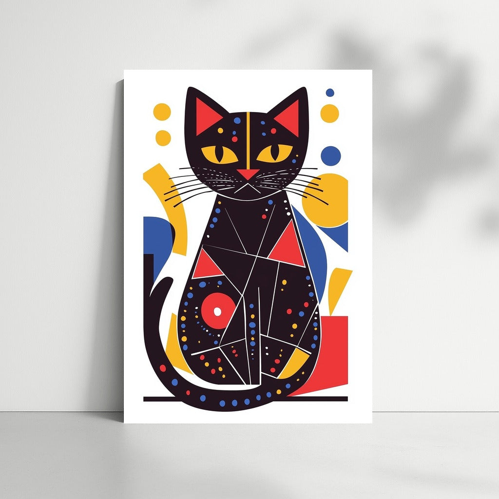 Dance of Shadows: Black Cat in Geometry
