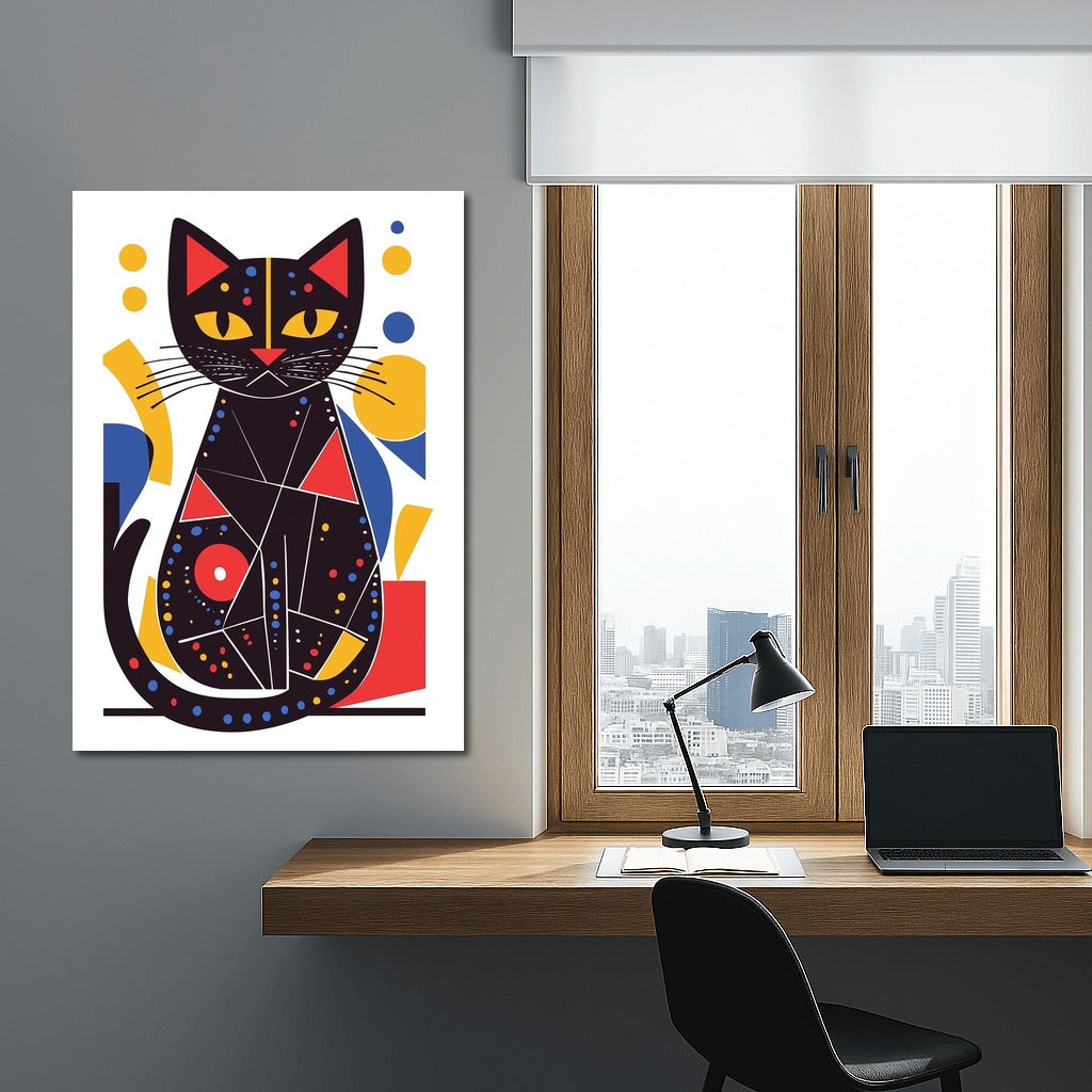 Dance of Shadows: Black Cat in Geometry