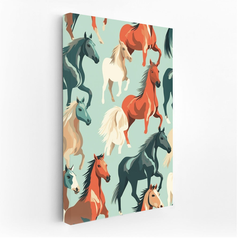 Gallop of the Rainbow Mustangs