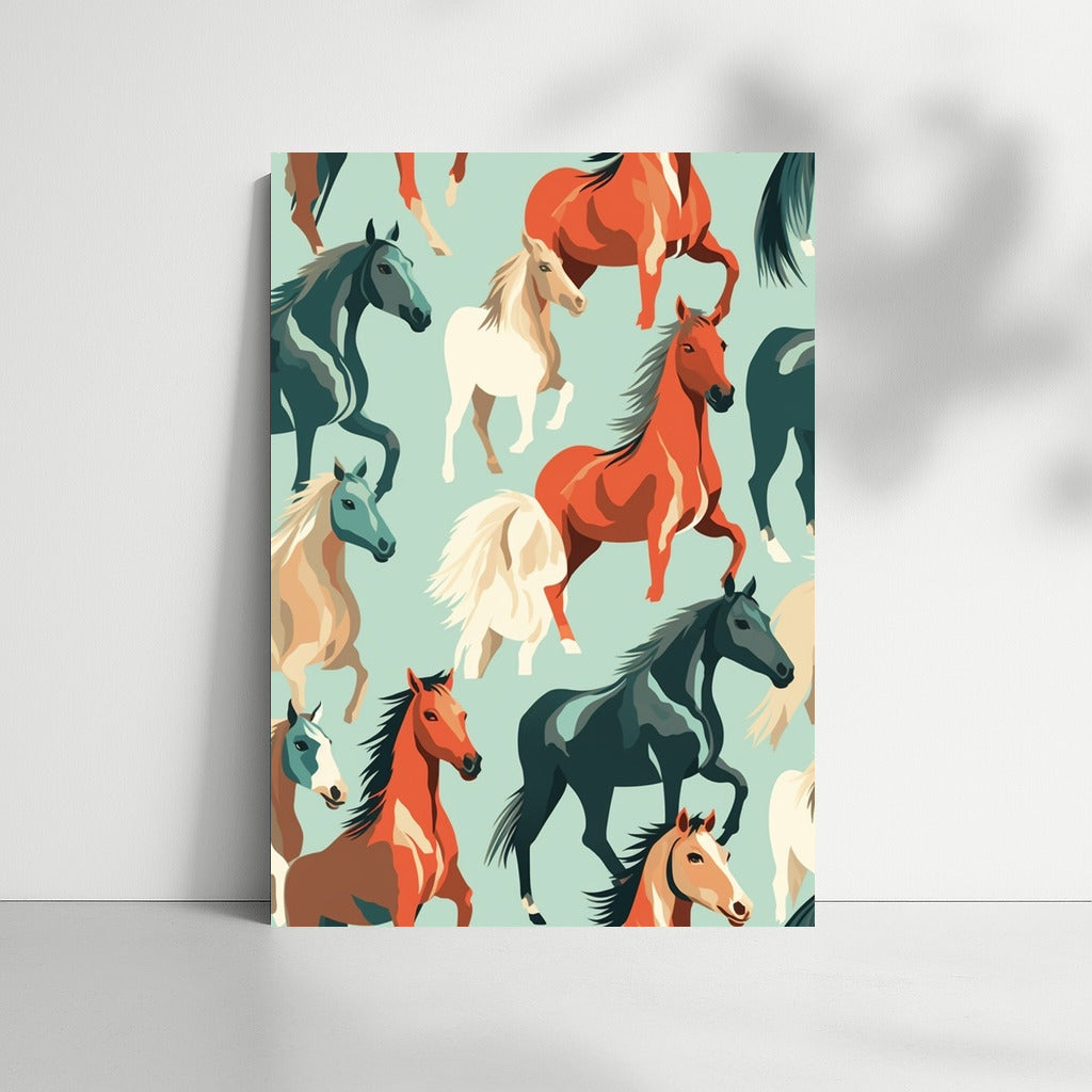 Gallop of the Rainbow Mustangs