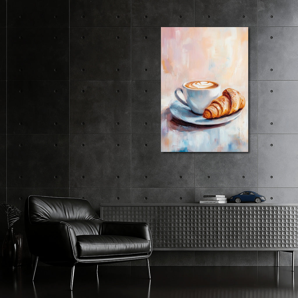 Morning Waltz of Latte and Croissant
